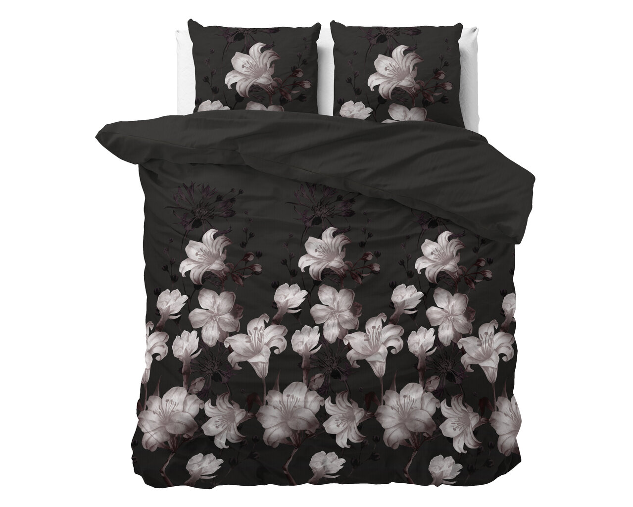 Sleeptime patalynės komplektas Dark Flower, 200x220, 3 dalių цена и информация | Patalynės komplektai | pigu.lt