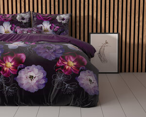 Комплект постельного белья Magic Flower 240 x 220 см, фиолетовый, из 3 частей цена и информация | Постельное белье | pigu.lt