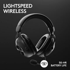 Logitech G PRO X 2 Lightspeed Wireless Gaming Headset Black цена и информация | Наушники | pigu.lt