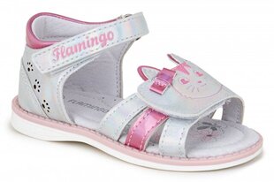 Basutės mergaitėms Flamingo 366361027253, pilkos kaina ir informacija | Basutės vaikams | pigu.lt