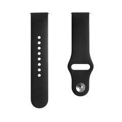 Evelatus Universal 22mm Silicone Loop Black kaina ir informacija | Išmaniųjų laikrodžių ir apyrankių priedai | pigu.lt