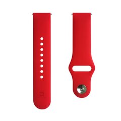 Evelatus Universal 20mm Silicone Loop Red цена и информация | Аксессуары для смарт-часов и браслетов | pigu.lt