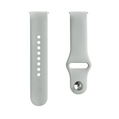 Evelatus Universal 20mm Silicone Loop Gray цена и информация | Аксессуары для смарт-часов и браслетов | pigu.lt