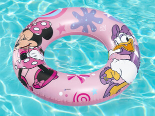 Pripučiamas plaukimo ratas vaikams Bestway Minnie, 56 cm, rožinis kaina ir informacija | Pripučiamos ir paplūdimio prekės | pigu.lt