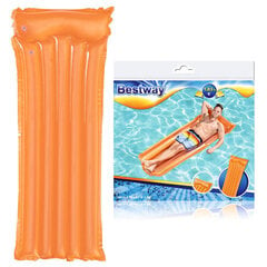 Pripučiamas čiužinys Bestway Beach Deluxe, 183 x 76 cm, oranžinis kaina ir informacija | Pripučiamos ir paplūdimio prekės | pigu.lt