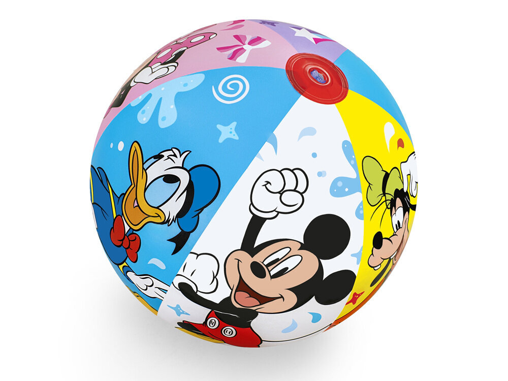 Pripučiamas kamuolys Bestway Mickey Mouse (Peliukas Mikis), 51 cm цена и информация | Vandens, smėlio ir paplūdimio žaislai | pigu.lt