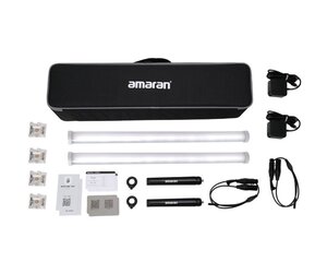 Amaran PT2c 2-Light Production Kit, 1 vnt kaina ir informacija | Fotografijos apšvietimo įranga | pigu.lt