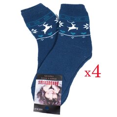 Kojinės moterims INK50036, mėlynos, 4 poros kaina ir informacija | Moteriškos kojinės | pigu.lt