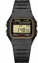 Laikrodis vyrams Casio F-91WG-9QEFF kaina ir informacija | Vyriški laikrodžiai | pigu.lt