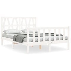 Каркас для кровати, 120x200 см, белый цена и информация | Кровати | pigu.lt