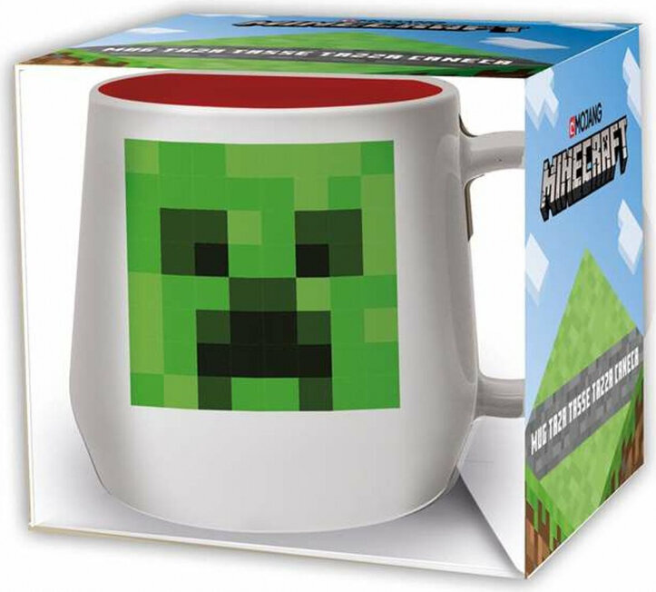 Puodelis Minecraft, 360 ml kaina ir informacija | Originalūs puodeliai | pigu.lt