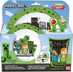 Minecraft vaikiškas indų rinkinys, 5 dalys kaina ir informacija | Indai, lėkštės, pietų servizai | pigu.lt