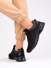 Damskie czarne tekstylne buty sportowe DK 81325-19 цена и информация | Спортивная обувь, кроссовки для женщин | pigu.lt