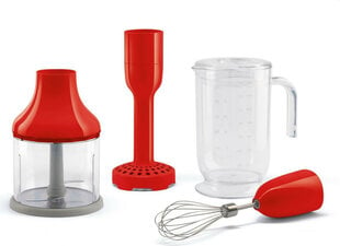 Smeg hbac11rd Abehör Stabmixer 4-Er-Set Red цена и информация | Блендеры, измельчители | pigu.lt