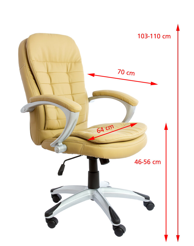 Biuro kėdė Happy Game 5904, ruda kaina ir informacija | Biuro kėdės | pigu.lt