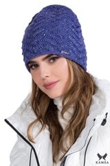 Kamea moteriška kepurė Wenus, tamsiai violetinė/mėlyna Universalus kaina ir informacija | Kepurės moterims | pigu.lt