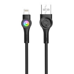 Foneng Кабель Foneng X59 USB-USB-C, LED, 3A, 1м (черный) цена и информация | Кабели для телефонов | pigu.lt