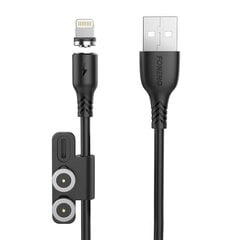 Foneng Кабель Foneng X62 Magnetic 3in1 USB to USB-C / Lightning / Micro USB, 2,4 А, 1 м (белый) цена и информация | Кабели для телефонов | pigu.lt