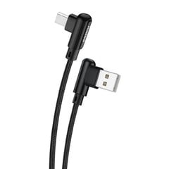 Foneng Foneng X70 Угловой кабель USB-Micro USB, 3A, 1 м (черный) цена и информация | Кабели для телефонов | pigu.lt