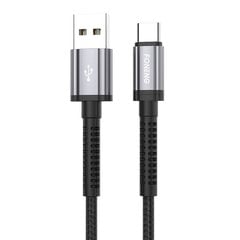 Foneng Кабель Foneng X83 USB-USB-C, 2,1 А, 1 м (черный) цена и информация | Кабели для телефонов | pigu.lt