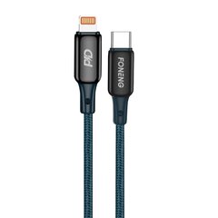 USB-C cable for Lightning Foneng X87, 30W, 1.2m (blue) цена и информация | Кабели для телефонов | pigu.lt