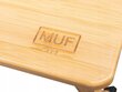 Nešiojamojo kompiuterio staliukas Muf-Art 14940-01T, rudas kaina ir informacija | Kompiuteriniai, rašomieji stalai | pigu.lt