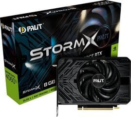 Palit GeForce RTX 4060 Ti StormX (NE6406T019P1-1060F) kaina ir informacija | Vaizdo plokštės (GPU) | pigu.lt