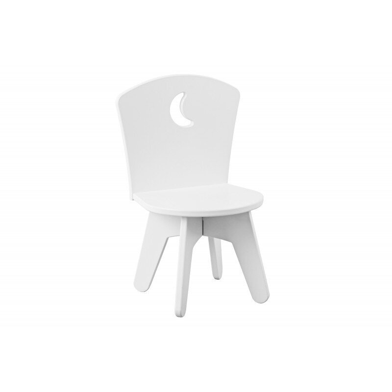 Vaikiškas staliukas su kėdutėmis Moon & Star, baltas kaina ir informacija | Vaikiškos kėdutės ir staliukai | pigu.lt