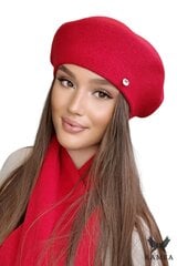 Kamea moteriška beretė Afrah, raudona Universalus kaina ir informacija | Kepurės moterims | pigu.lt