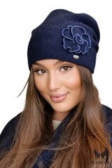 Kamea moteriška kepurė Inka, tamsiai mėlyna kaina ir informacija | Kepurės moterims | pigu.lt