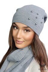 Kamea moteriška kepurė Kalcyt, pilka kaina ir informacija | Kepurės moterims | pigu.lt