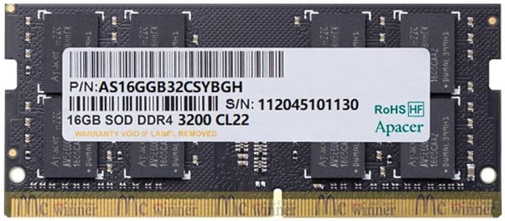 Apacer AS16GGB32CSYBGH цена и информация | Operatyvioji atmintis (RAM) | pigu.lt