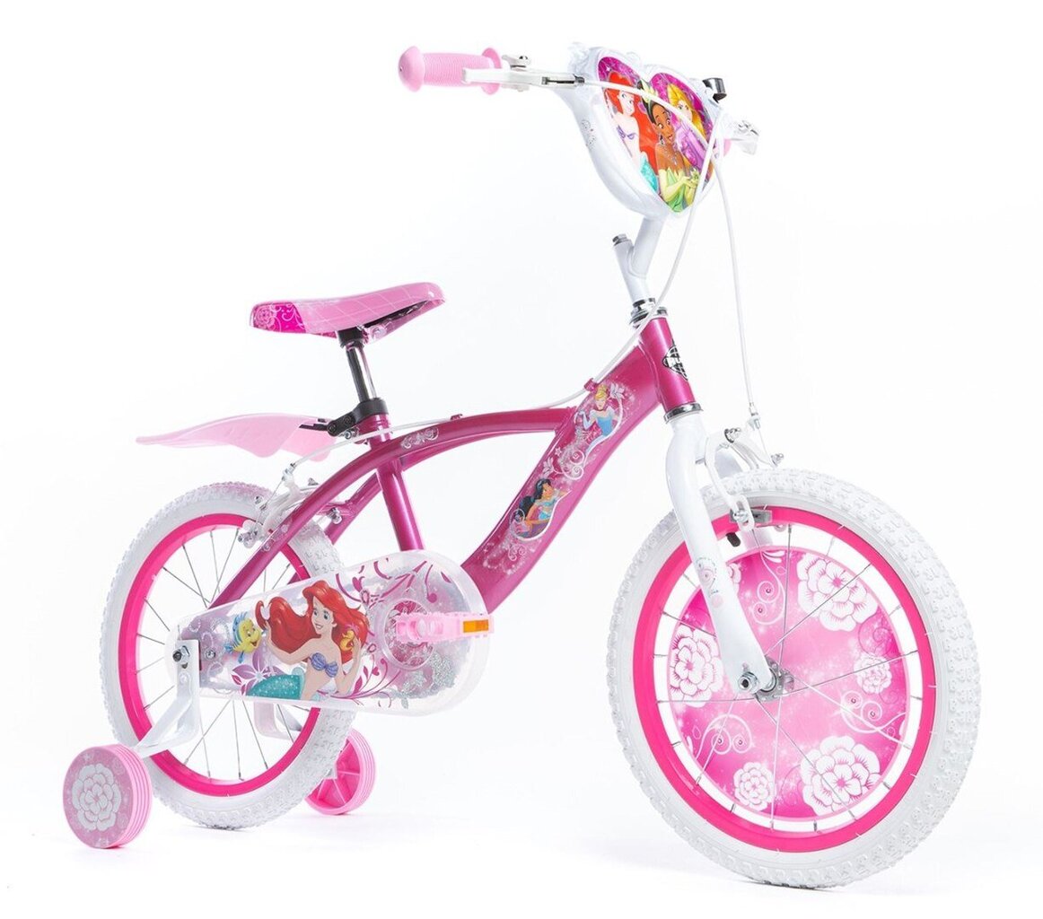 Vaikiškas dviratis Huffy Disney Princess 21931W 16", rožinis kaina ir informacija | Dviračiai | pigu.lt