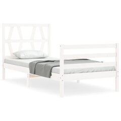 Каркас кровати, 100x200 см, белый цена и информация | Кровати | pigu.lt