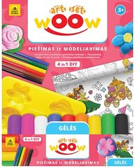 Kūrybinis rinkinys Wow 4 in 1 Gėlės kaina ir informacija | Lavinamieji žaislai | pigu.lt