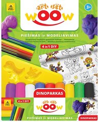 Набор для творчества WOOW 4 в 1 - ДИНОСЫ И ЖИВОТНЫЕ цена и информация | Развивающие игрушки | pigu.lt