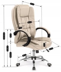 Biuro kėdė Halmar Relax, smėlio spalvos kaina ir informacija | Biuro kėdės | pigu.lt