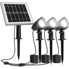 Lauko LED šviestuvai su saulės baterija kaina ir informacija | Lauko šviestuvai | pigu.lt