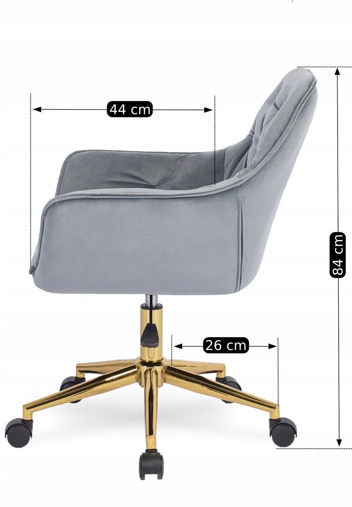 Biuro kėdė Mebel Elite Milan, pilka цена и информация | Biuro kėdės | pigu.lt