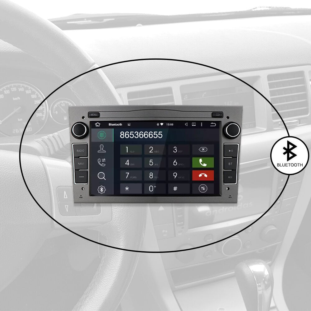 BZCarAudio Opel Vectra Signum Astra Vivaro 2002-11 Android Multimedija kaina ir informacija | Automagnetolos, multimedija | pigu.lt