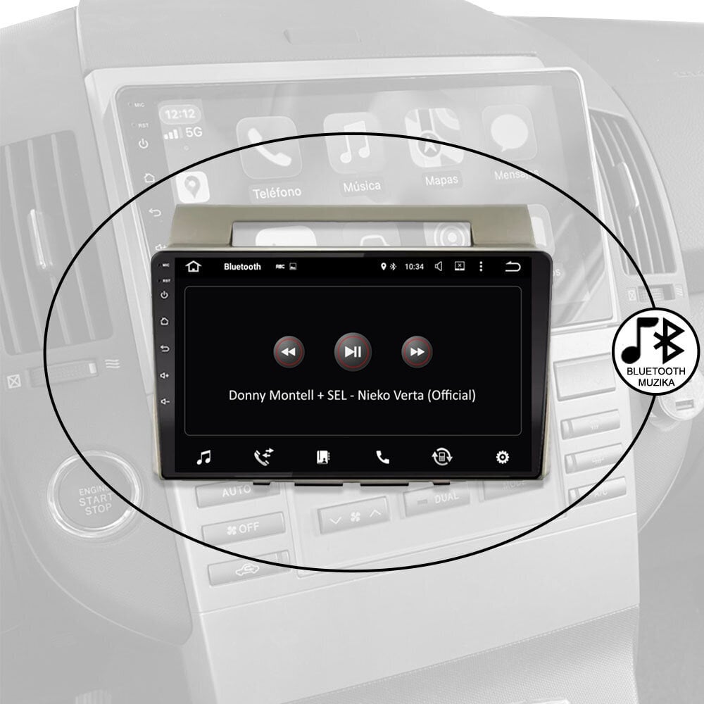 Bzcaraudio Toyota Corolla Verso 2004-09 Android Multimedia цена и информация | Automagnetolos, multimedija | pigu.lt