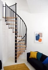 Винтовая лестница Minka Berlin 140 cm, Чёрная цена и информация | Лестницы | pigu.lt