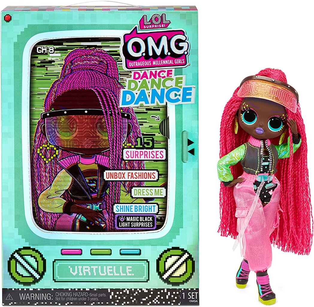 Lėlė L.O.L Surprise! OMG Dance Dance Dance Virtuelle, 25 cm цена и информация | Žaislai mergaitėms | pigu.lt