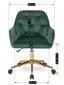 Biuro kėdė Mebel Elite Milan, žalia, aksominė kaina ir informacija | Biuro kėdės | pigu.lt