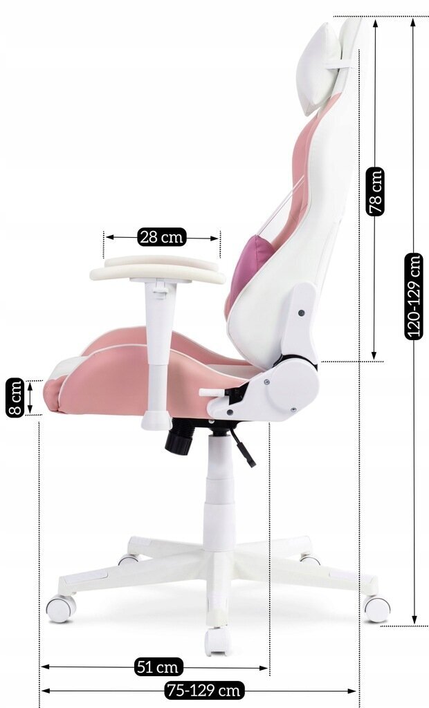 Biuro kėdė Mebel Elite Candy mini, rožinė цена и информация | Biuro kėdės | pigu.lt