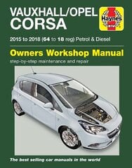 Vauxhall/Opel Corsa Petrol & Diesel (15 - 18) 64 to 18 kaina ir informacija | Kelionių vadovai, aprašymai | pigu.lt