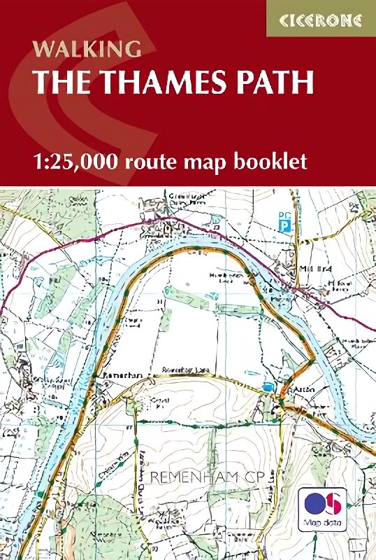 Thames Path Map Booklet: 1:25,000 OS Route Map Booklet 2nd Revised edition цена и информация | Kelionių vadovai, aprašymai | pigu.lt