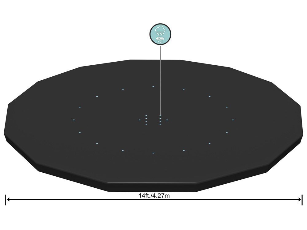 Baseino uždangalas Bestway, 427 cm kaina ir informacija | Baseinų priedai | pigu.lt