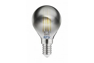 Лампа светодиодная, FILAMENT, A-G, G45, 2700K, E14, 4,0W, AC220-240V, 360°, 300lm, 44mA, серая цена и информация | Электрические лампы | pigu.lt