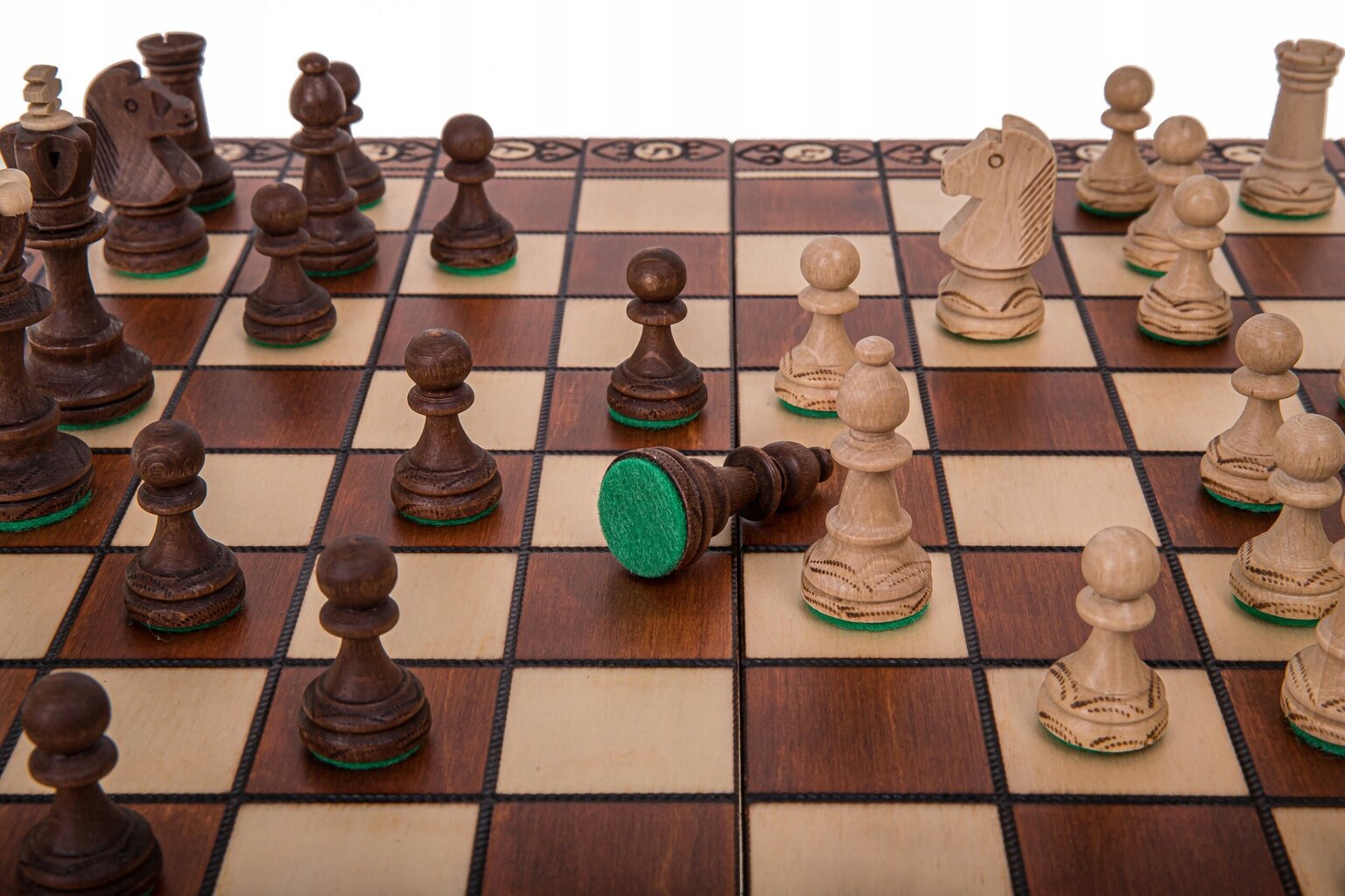 Mediniai šachmatai Senator, 41x41 cm kaina ir informacija | Stalo žaidimai, galvosūkiai | pigu.lt